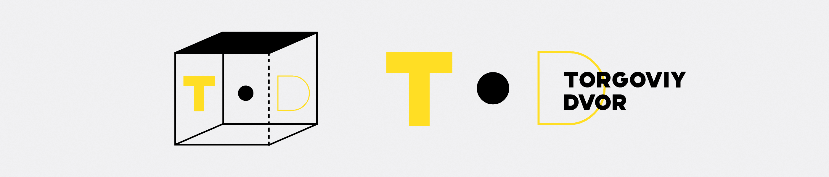 The TOD logo, T · D in yellow and black, and the same letters as a 3D cube
