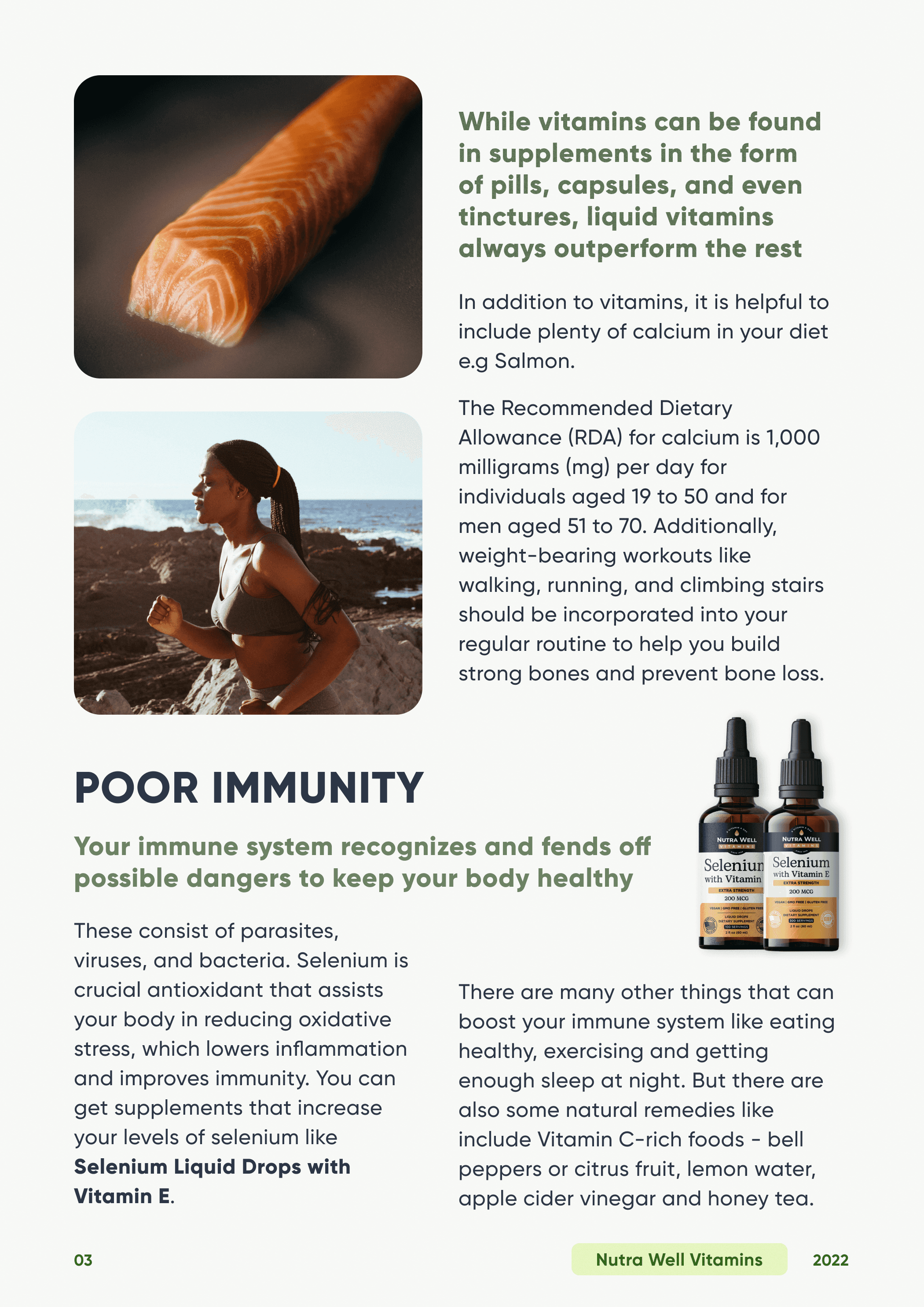 Supplement guide, page 3: poor immunity