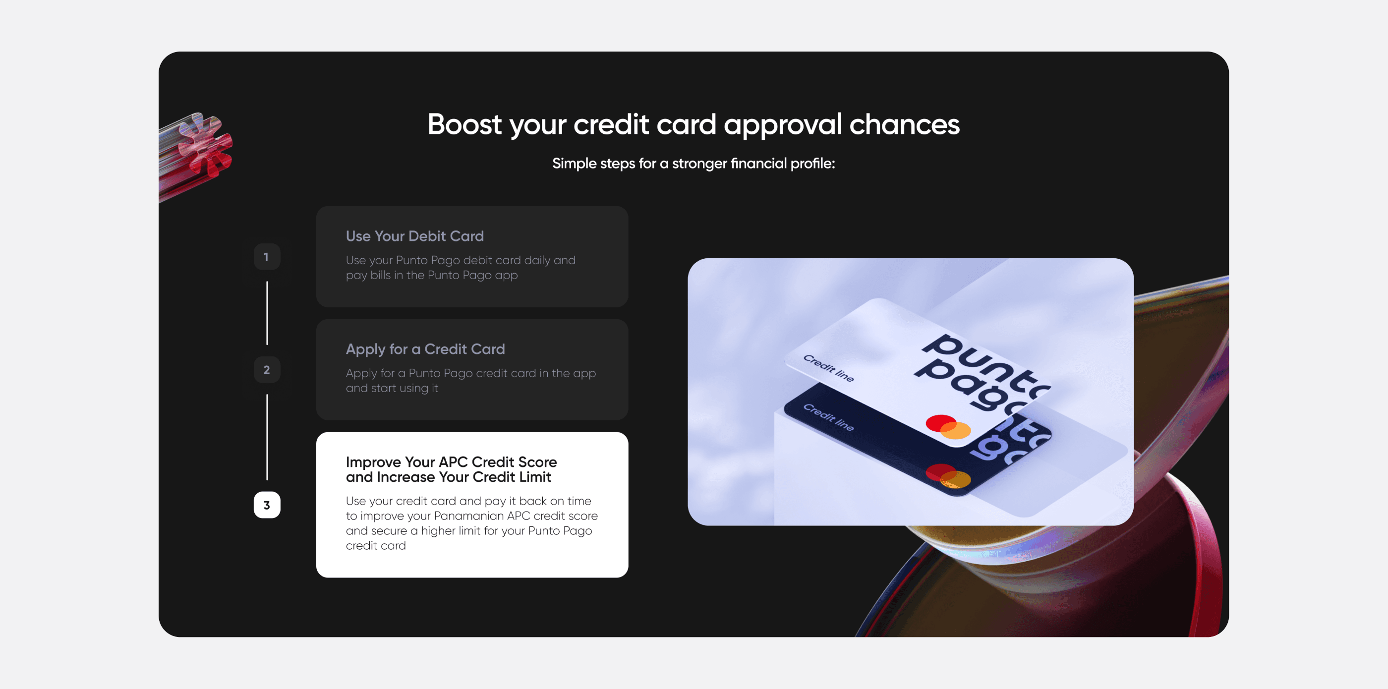 Boost your credit card approval chances: three steps, from the debit card to a higher credit limit
