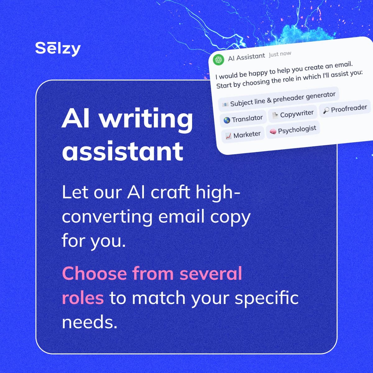 Instagram carousel: AI email builder features, page 3