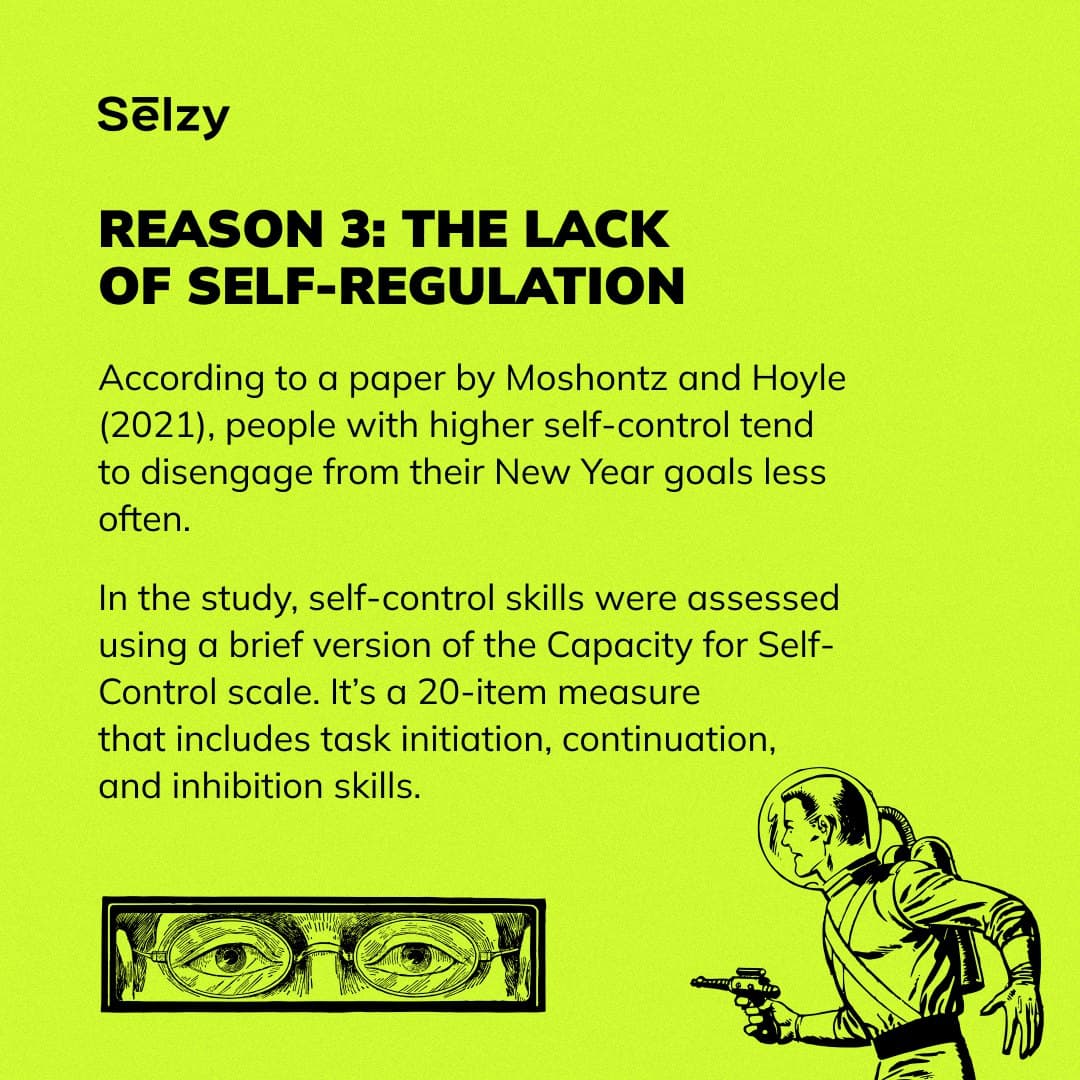 Instagram carousel: Why New Year resolutions fail, page 4