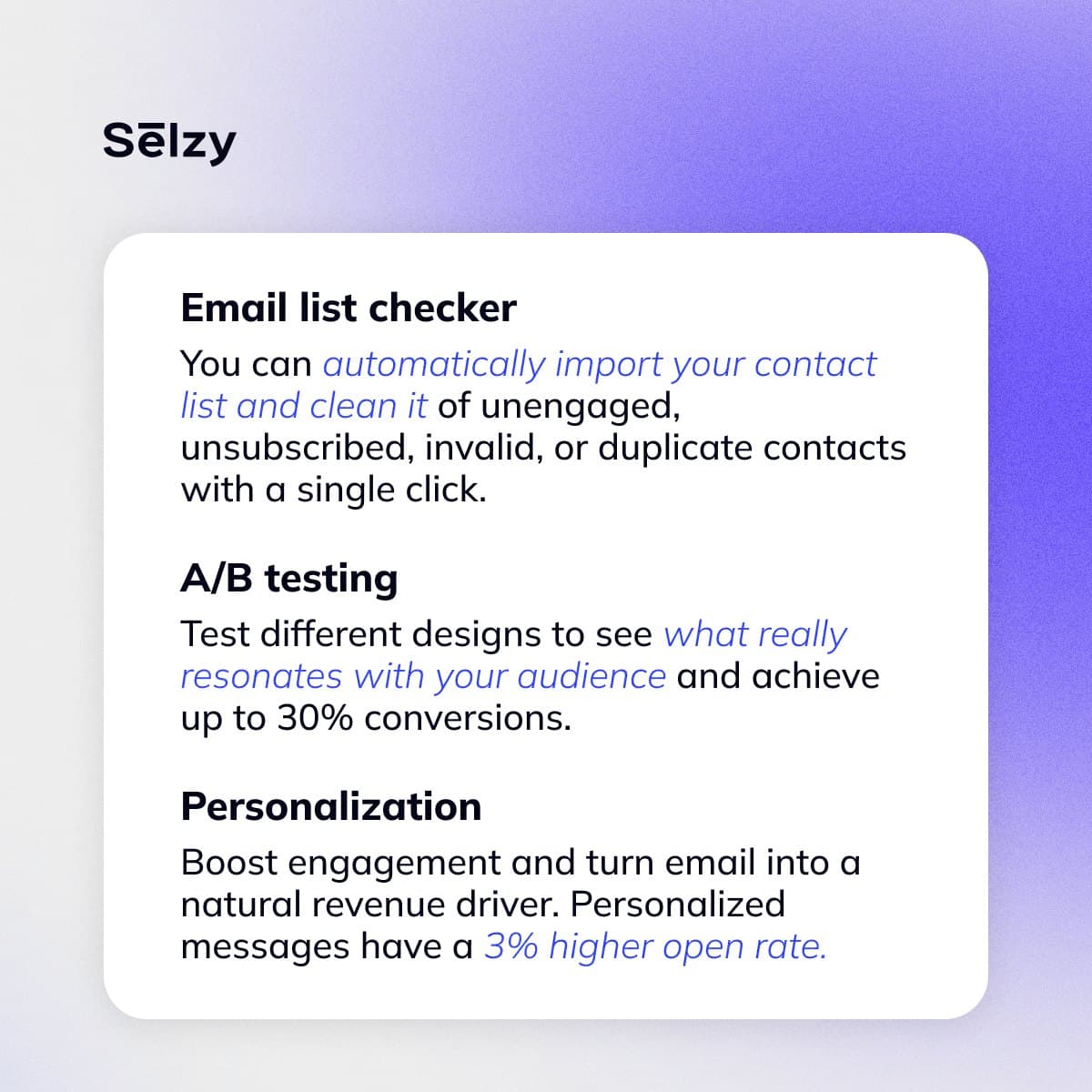 Instagram carousel: Save time with a reliable email tool, page 7
